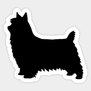 Silky Terrier Silhouette Sticker